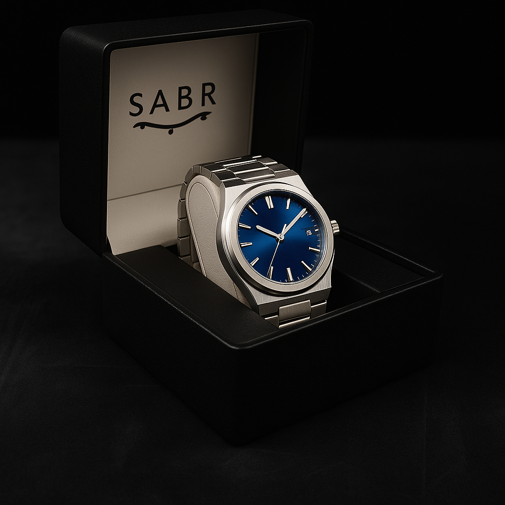 Relógio Masculino Sabr Arábia Silver –